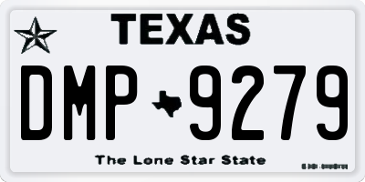 TX license plate DMP9279