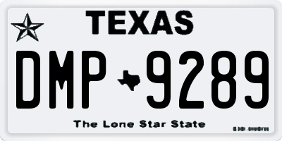 TX license plate DMP9289