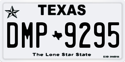 TX license plate DMP9295