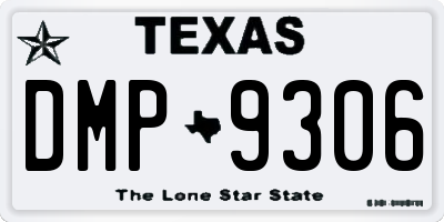TX license plate DMP9306
