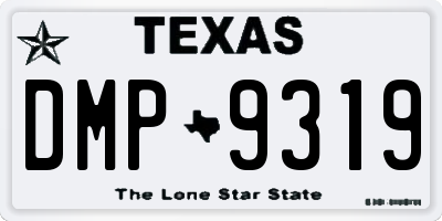 TX license plate DMP9319