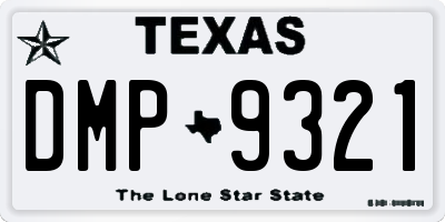 TX license plate DMP9321