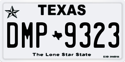 TX license plate DMP9323