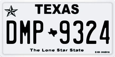 TX license plate DMP9324