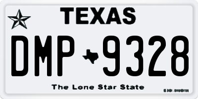 TX license plate DMP9328