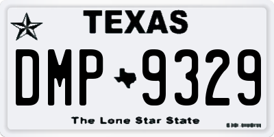TX license plate DMP9329