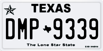 TX license plate DMP9339