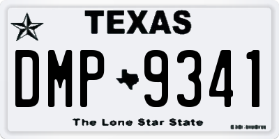 TX license plate DMP9341