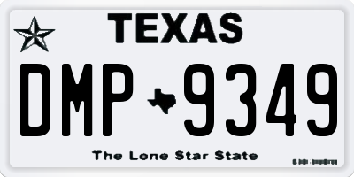 TX license plate DMP9349