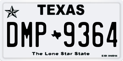 TX license plate DMP9364