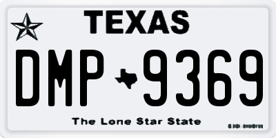 TX license plate DMP9369