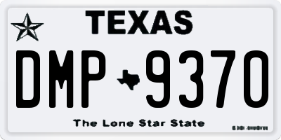 TX license plate DMP9370