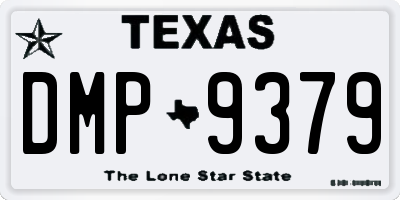 TX license plate DMP9379