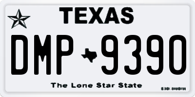 TX license plate DMP9390