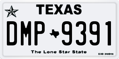 TX license plate DMP9391