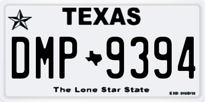 TX license plate DMP9394