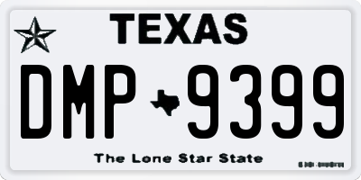 TX license plate DMP9399