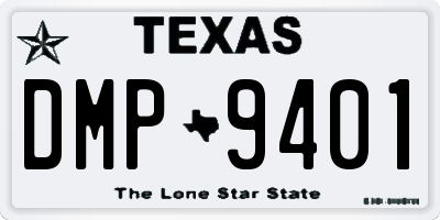 TX license plate DMP9401