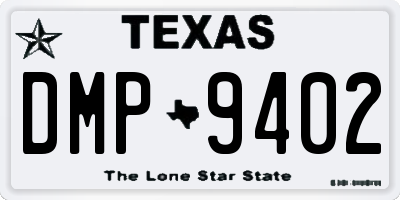 TX license plate DMP9402