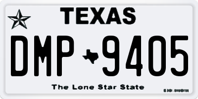 TX license plate DMP9405