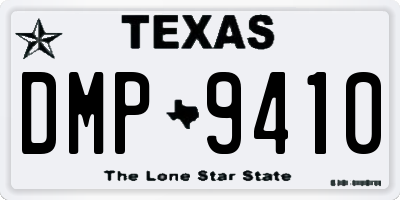 TX license plate DMP9410