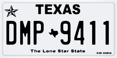 TX license plate DMP9411