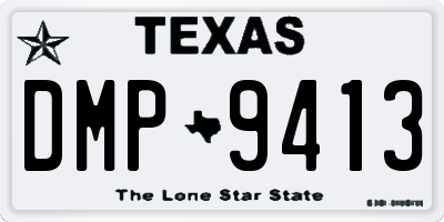 TX license plate DMP9413