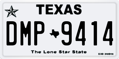 TX license plate DMP9414