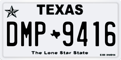 TX license plate DMP9416