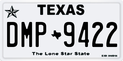 TX license plate DMP9422