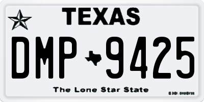 TX license plate DMP9425