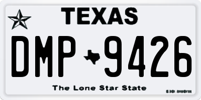 TX license plate DMP9426