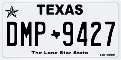 TX license plate DMP9427