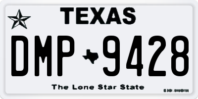 TX license plate DMP9428