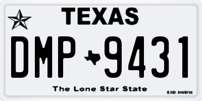 TX license plate DMP9431