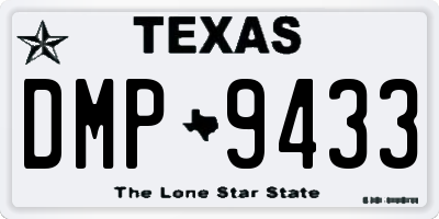TX license plate DMP9433