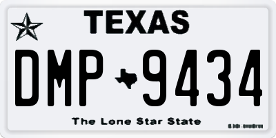 TX license plate DMP9434