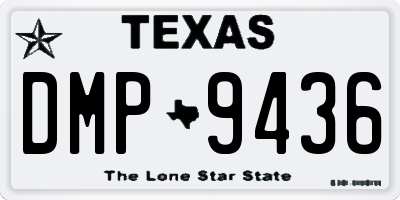 TX license plate DMP9436