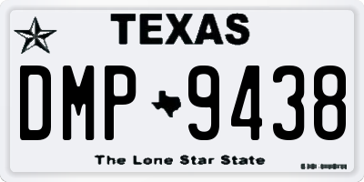 TX license plate DMP9438