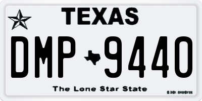 TX license plate DMP9440