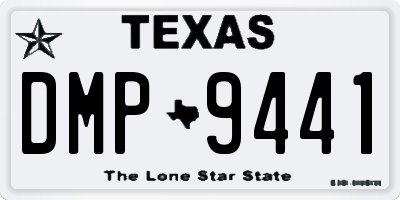 TX license plate DMP9441
