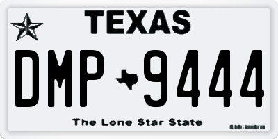 TX license plate DMP9444