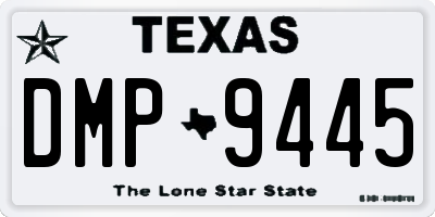 TX license plate DMP9445
