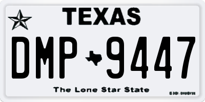 TX license plate DMP9447