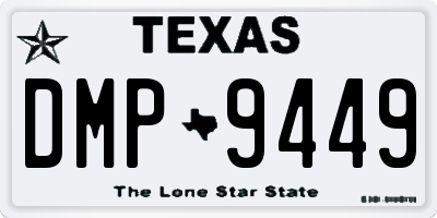 TX license plate DMP9449