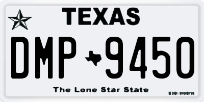 TX license plate DMP9450
