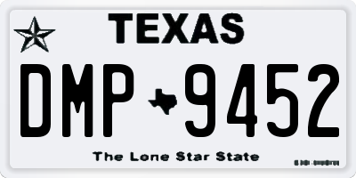 TX license plate DMP9452