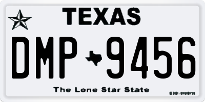 TX license plate DMP9456