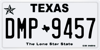 TX license plate DMP9457