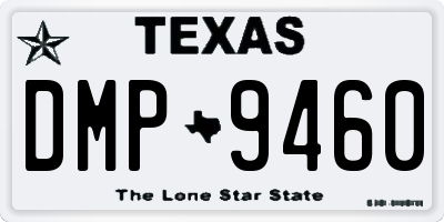 TX license plate DMP9460